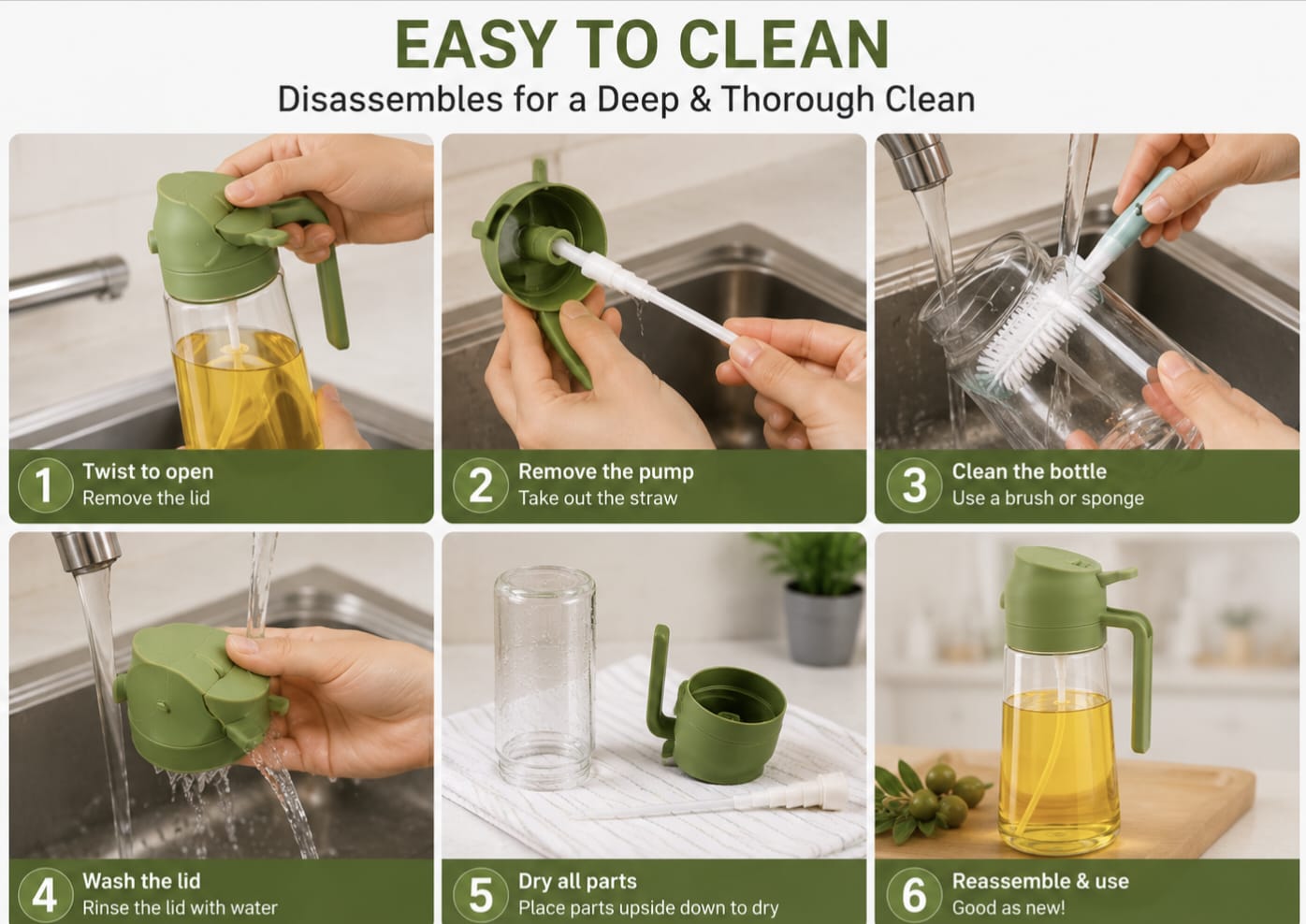 2-in-1 Oil Dispenser & Sprayer – Spray, Pour & Cook Smarter