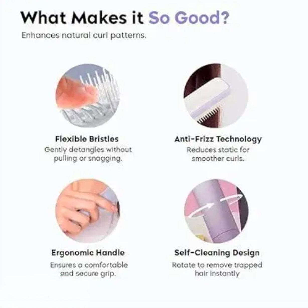 Magic Self-Cleaning Anti-Frizz Hair Brush