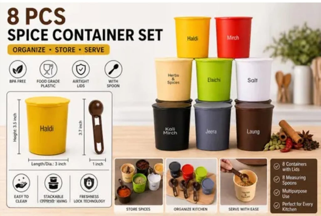 FreshPinch™ 8 Spice Storage Cups
